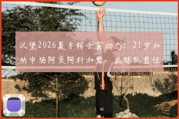 汉堡2026夏季转会窗动态:21岁加纳中场阿莫阿科加盟,成球队首位新援引关注